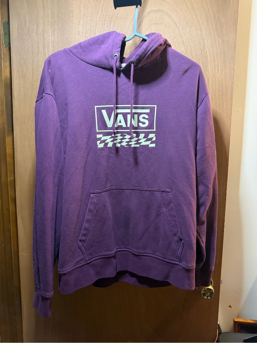 Vans woman’s Purple Hooded Pullover Sweatshirt large